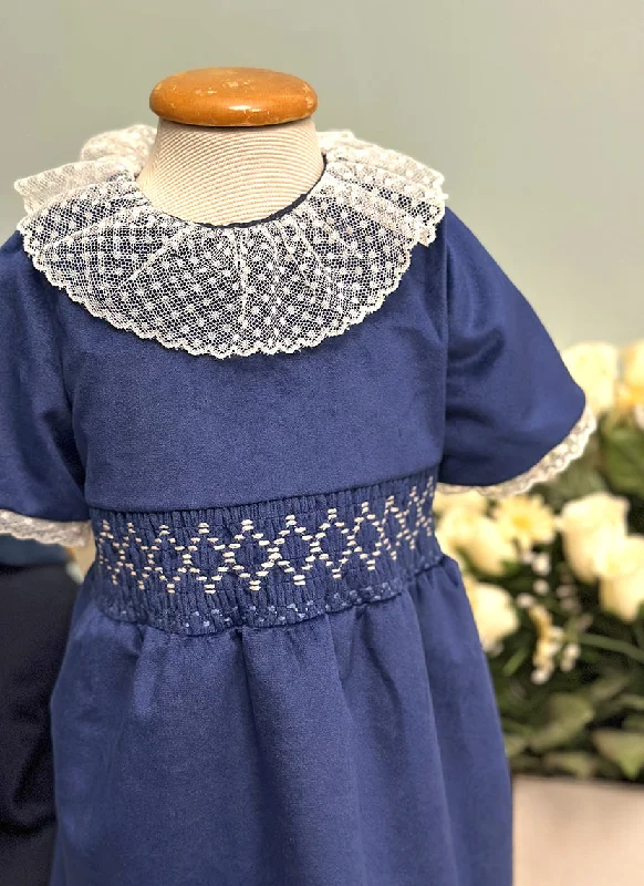 Velvet handsmock Dress