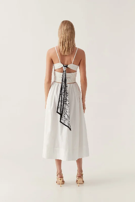 Danica Tie Back Midi Dress