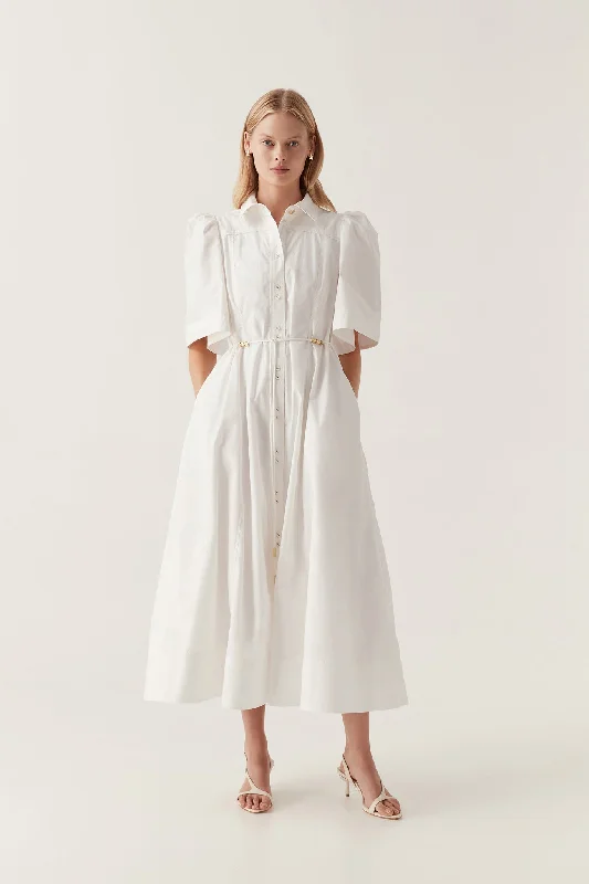 Pivotal Tie Midi Dress