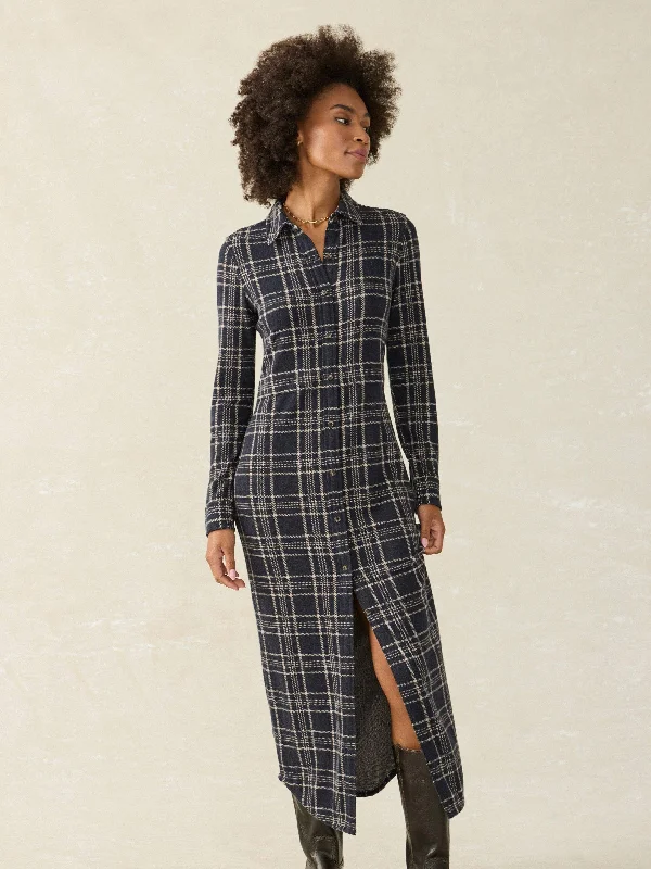Legend™ Sweater Maxi Dress - Dakota Plaid Best maxi dresses for elegant looks